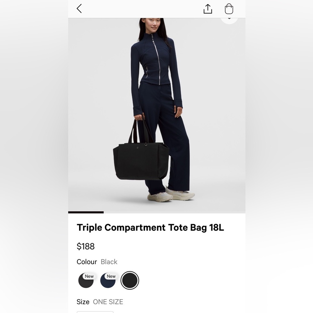 BRAND NWT LULULEMON LARGE TOTE!